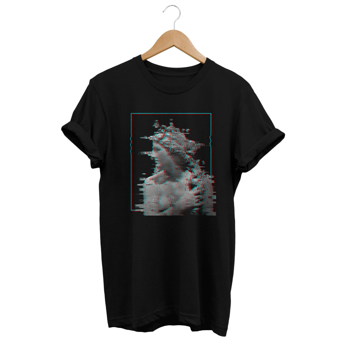 Edgy Glitch Vaporwave T shirt Cyborg Aesthetic Graphic Tee Retro Futuristic Tshirt Artsy Glitch Gifts Graphic Tee – Soft Feel · Perfect For Daily Wear