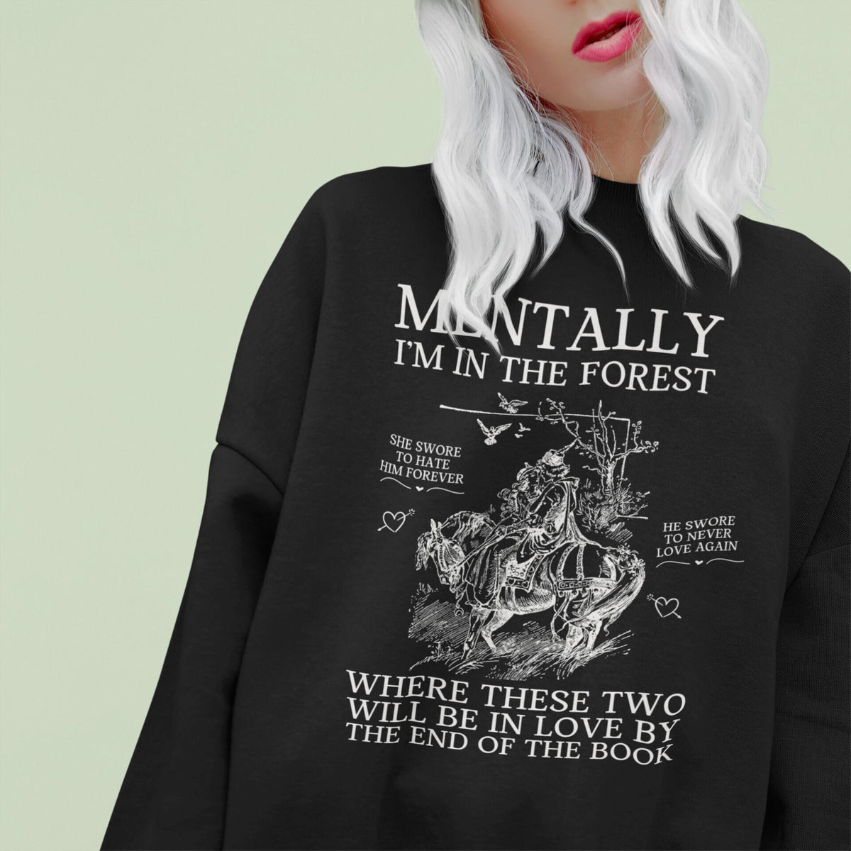 Funny Romance Reader Sweatshirt for Book Lover Who Loves Historical Fiction Novels Silly Bookish Crewneck for Bookworm or Romance Writer Sweatshirt – Easygoing Wear · Top Pick For Any Outfit