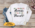 My Favorite Airman Calls Me Nana Sweatshirt US Air Force Military Sweatshirt Custom Air Force Family Sweatshirts US Air Force Sweatshirt Sweatshirt – Premium Graphic · Great Gift For Fans