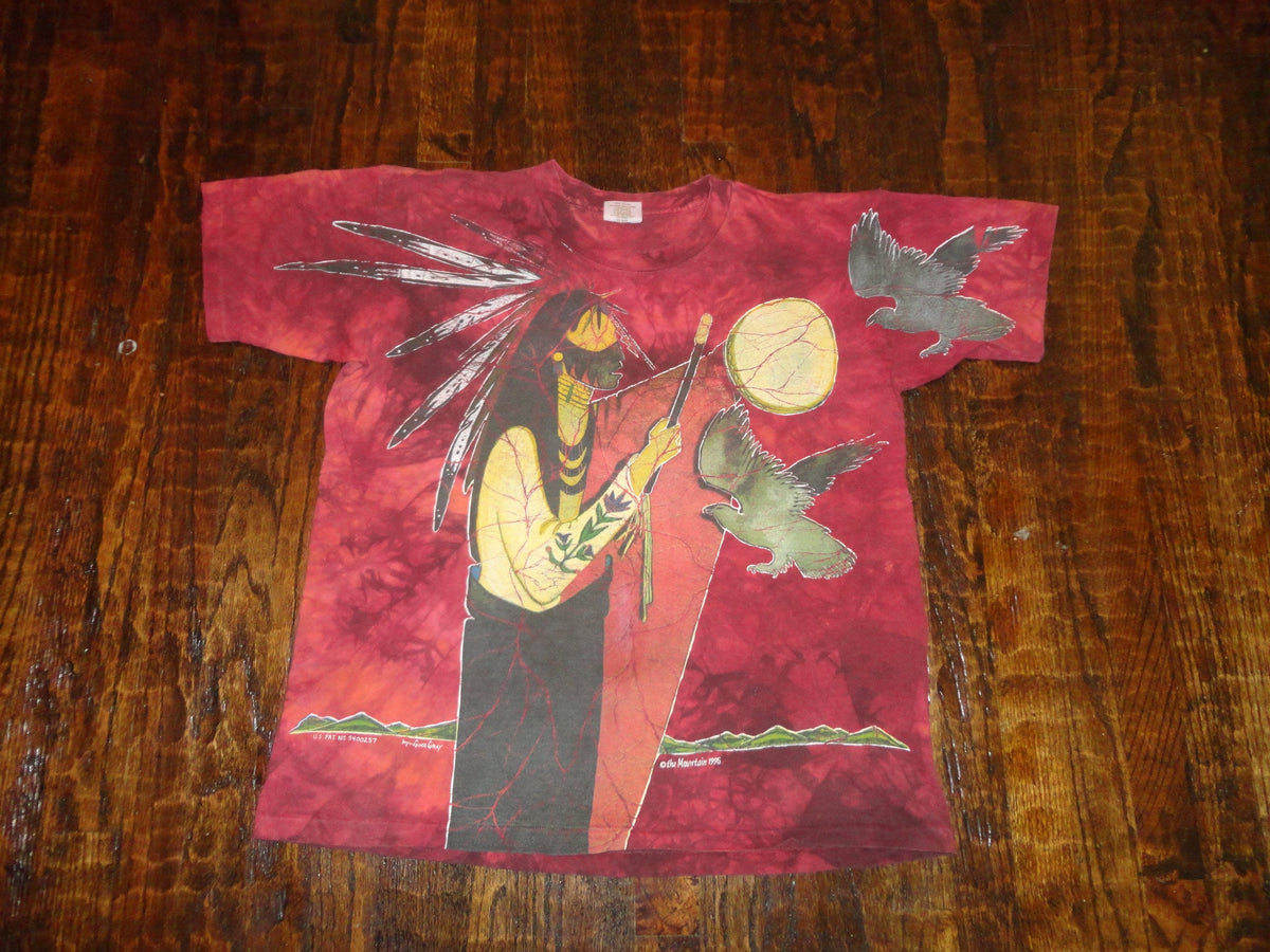 Vintage 9039s The Mountain Gina Gray 1995 Native American Indian T Shirt L Graphic Tee – Feel-Good Design · Top Pick For Any Outfit