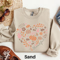 Thankful Sweatshirt Fall Favorites Heart Sweater Thanksgiving Sweatshirt Cute Fall Shirt Fall Season Sweater Womens Fall Sweatshirt Sweatshirt – Everyday Comfort · Great Gift For Fans
