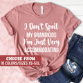 Funny Grandma Shirt Gifts For Grandma Grandmother Shirt Mothers Day Gift I Don39t Spoil My Grandkids I39m Just Very Accommodating TShirt Graphic Tee – Fan Favorite · Great Gift For Fans