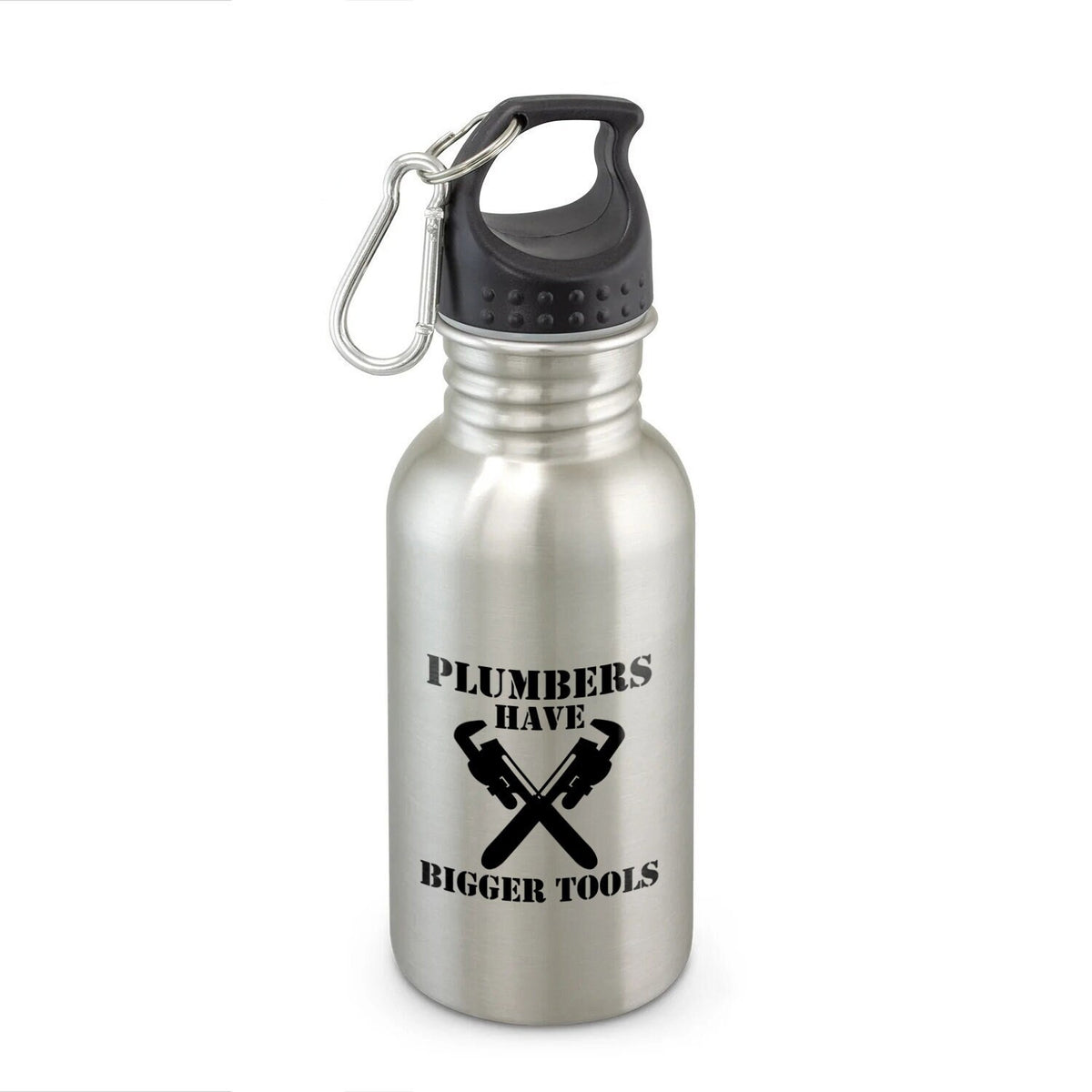 Funny Plumber Water Bottle Plumber Gift Idea Water Bottle For Plumbers Plumbers Have Bigger Tools Graphic Tee – Bold Style · Great Gift For Fans