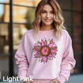 Sunflower Breast Cancer Sweatshirt Breast Cancer Gift Cancer Support Sweater Cancer Survivor Cancer Fighter Pink Ribbon Shirt Sweatshirt – Warm & Stylish · Perfect For Daily Wear
