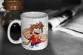 Alex Kidd Cute Chibi Alex Kidd 11oz White Glossy Mug Perfect Gift for Gamers and Alex Kidd Fans Graphic Tee – Warm & Stylish · Perfect For Daily Wear