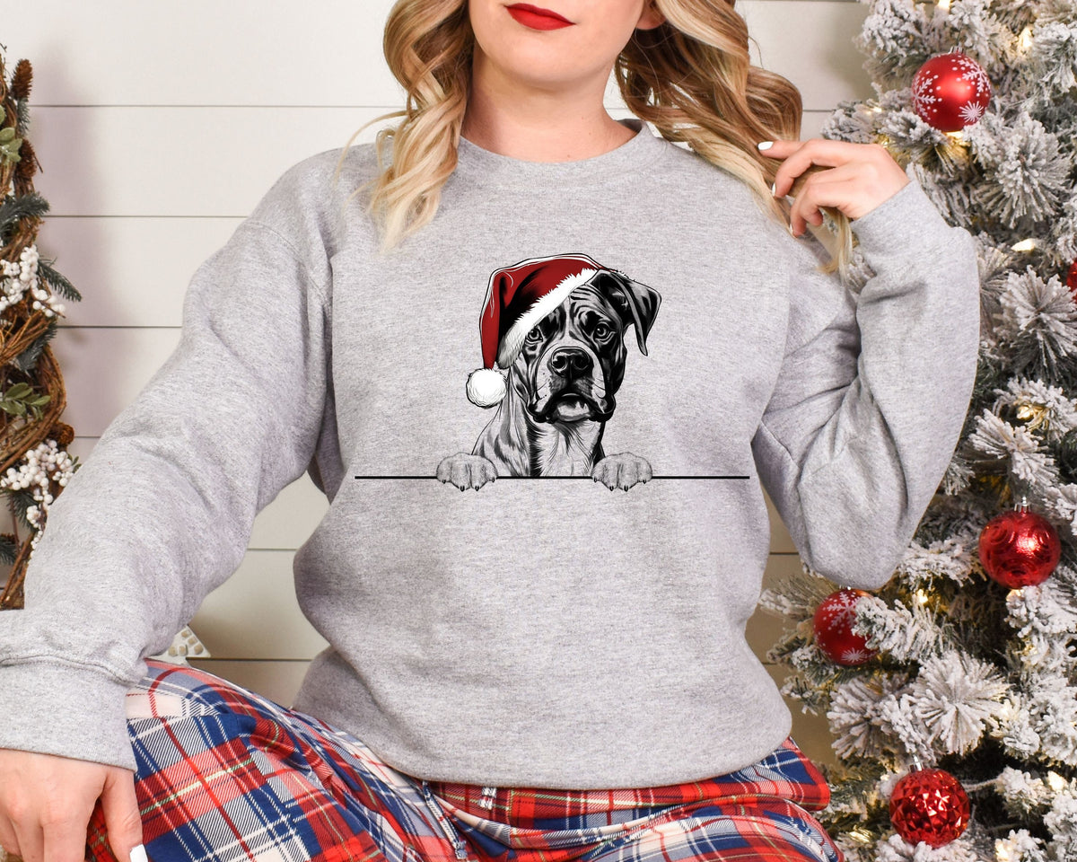 Xmas Sweatshirt Boxer Dog Christmas Sweater Xmas Jumper Day For Men Women Kids Sweatshirt – Easygoing Wear · Trending Graphic Apparel
