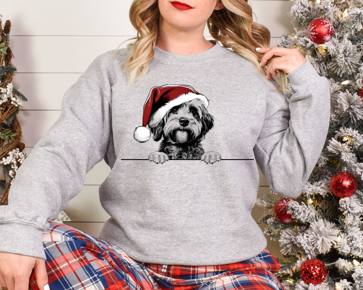 Xmas Sweatshirt Cavapoo Dog Christmas Sweater Xmas Jumper Day Santa Hat For Men Women Kids Sweatshirt – Warm & Stylish · Top Pick For Any Outfit