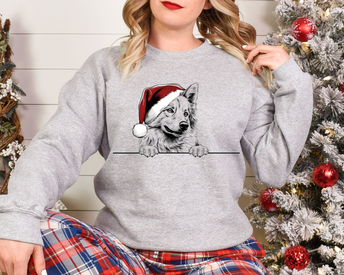 Xmas Sweatshirt Icelandic Sheepdog Dog Christmas Sweater Xmas Jumper Day Santa Hat For Men Women Kids Sweatshirt – Bold Style · Must-Have Style