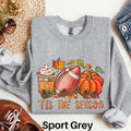 Tis the Season Fall Sweatshirt Autumn Sweater Womens Fall Favorites Sweater Cute Fall Season Sweatshirt Coffee Football Pumpkin Shirt Sweatshirt – Premium Graphic · High-Quality Print