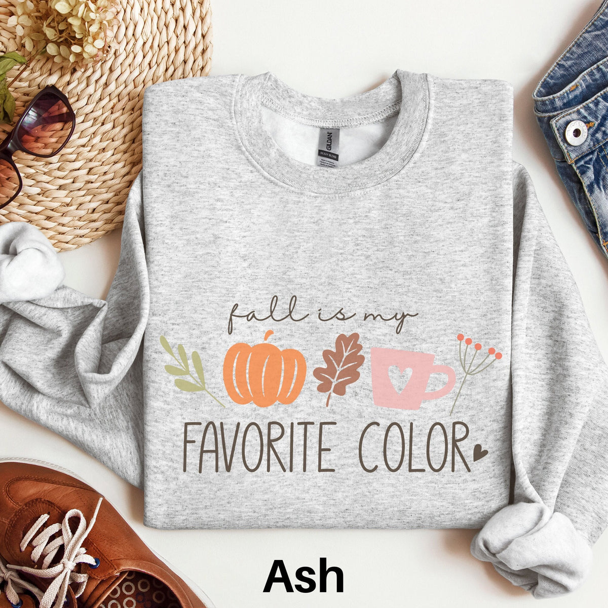 Fall Is My Favorite Color Sweatshirt Autumn Sweater Autumn Favorites Cute Fall Shirt Womens Fall Season Sweater Fall Lover Gift Sweatshirt – Bold Style · Trending Graphic Apparel