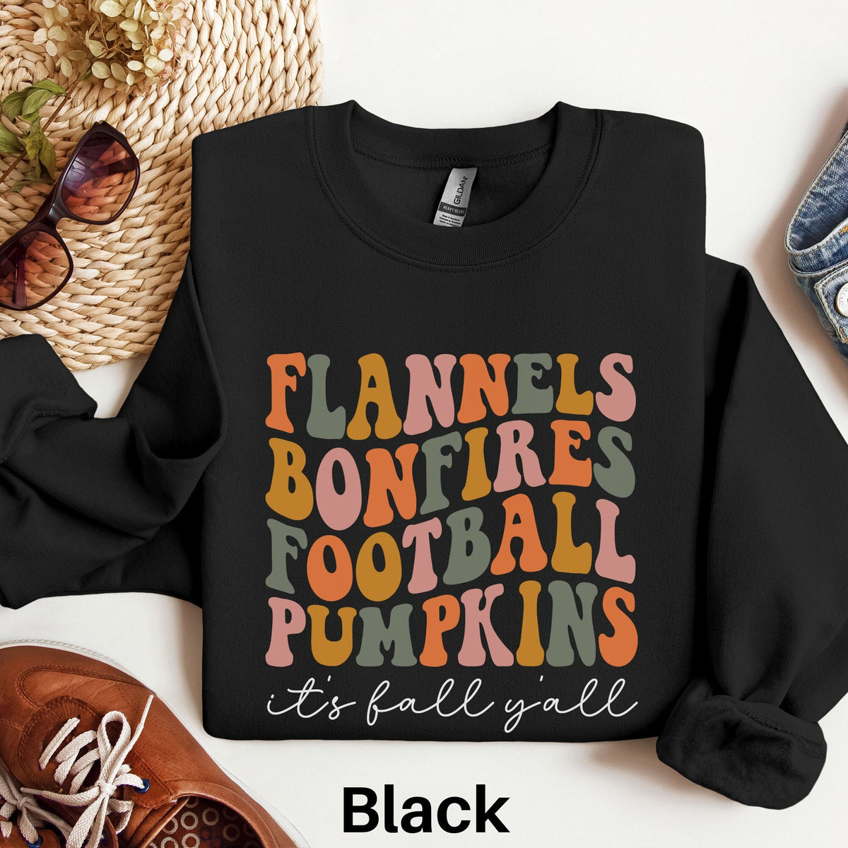 It39s Fall Y39all Sweatshirt Autumn Favorites Cute Fall Shirt Womens Fall Season Sweater Fall Lover Gift Fall Favorites Sweater Sweatshirt – Feel-Good Design · Perfect For Daily Wear
