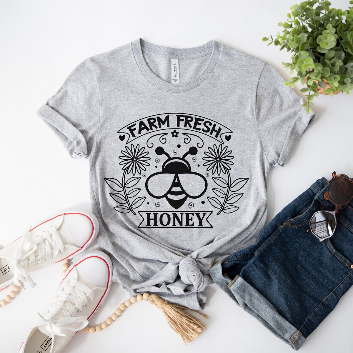 Honey T Shirt Beekeeper Shirt Honey Shirt Farmers Market Shirt Bee Shirt Farm Fresh Shirt Buy Local Support Farmers Bee Lover Gift Graphic Tee – Easygoing Wear · High-Quality Print