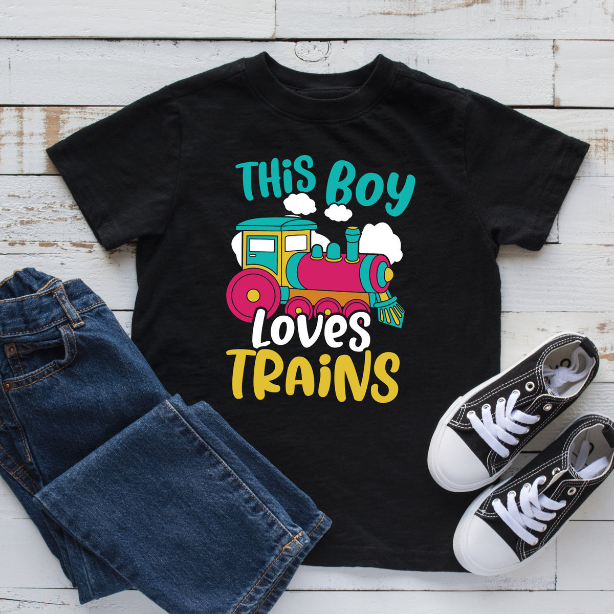 This Boy Loves Trains Kids TShirt Toddler Tee Kids Hoodie Train Lover Youth Apparel Hoodie – Feel-Good Design · Must-Have Style