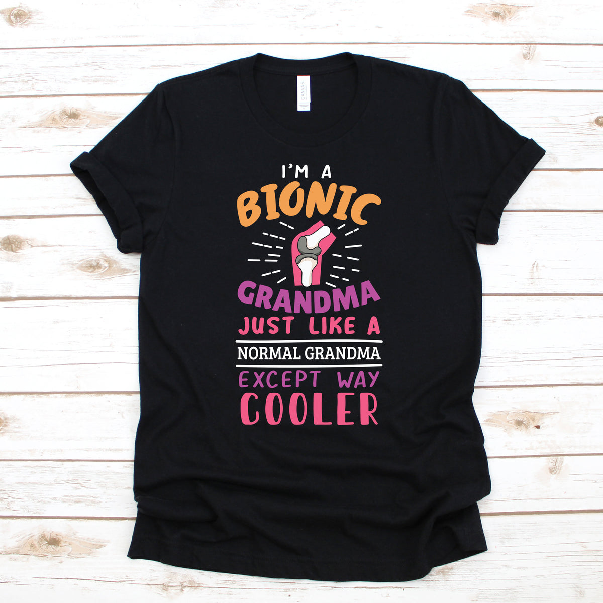 Bionic Grandma TShirt Knee Replacement Tee Recovery Hoodie Surgery Long Sleeve New Knee Tank Top Rehabilitation Sweatshirt Hoodie – Soft Feel · Perfect For Daily Wear