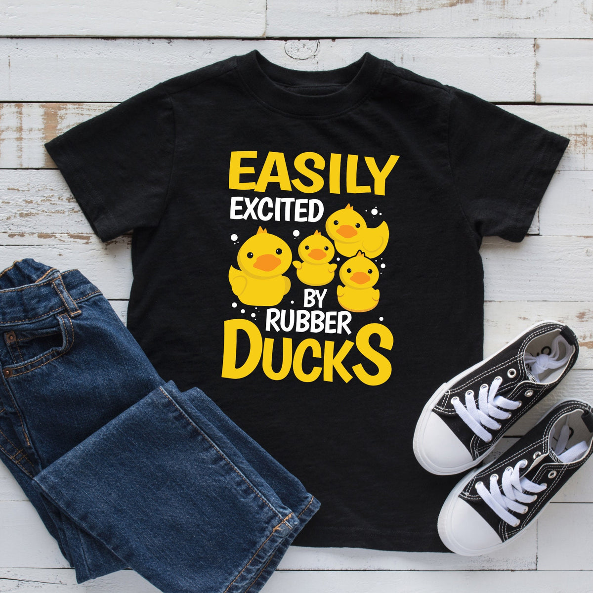 Easily Distracted by Rubber Ducks Kids Tee Toddler Shirt Hoodie Cute Duck Design Hoodie – Everyday Comfort · Perfect For Daily Wear