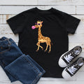 Giraffe Bubblegum TShirt Kids Cute Giraffe Tee Toddler Bubblegum Shirt Baby Bodysuit Children39s Hoodie Hoodie – Soft Feel · Perfect For Daily Wear