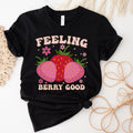 Feeling Berry Good Strawberry Shirt Farmers Market Shirt Strawberries Shirt Fruit T Shirt Summer Shirt Fruit Tshirt Berry Shirt Graphic Tee – Cozy Vibes · Perfect For Daily Wear