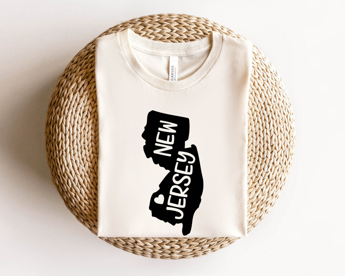 New Jersey Shirt New Jersey Map Shirt New Jersey State Shirt New Jersey State Map Shirt New Jersey Apparel New Jersey Gift Jersey – Aesthetic Look · Must-Have Style