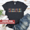 Teacher Gift School Teacher Shirt Teacher Appreciation Funny Teacher Shirt Cute Teacher Shirt My Dog Ate My Lesson Plan TShirt Graphic Tee – Premium Graphic · High-Quality Print