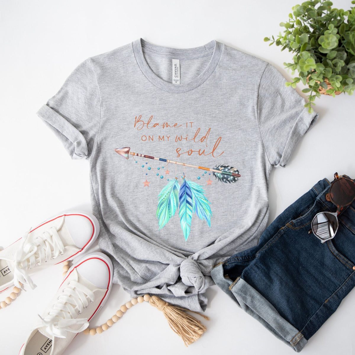 Boho Shirt Free Spirit Shirt Boho Tshirt Hippie Shirt Retro Shirt Boho Clothing Inspirational Shirt Bohemian Shirt Wild Soul Shirt Graphic Tee – Bold Style · Trending Graphic Apparel