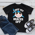 I Got My Braces Off Shark TShirt Kids Tee Toddler Tee Kids Hoodie Hoodie – Bold Style · High-Quality Print