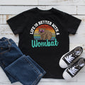 Cute Wombat Kids TShirt Toddler Tee Shirt Kids Hoodie Life Is Better With A Wombat Hoodie – Cozy Vibes · Top Pick For Any Outfit