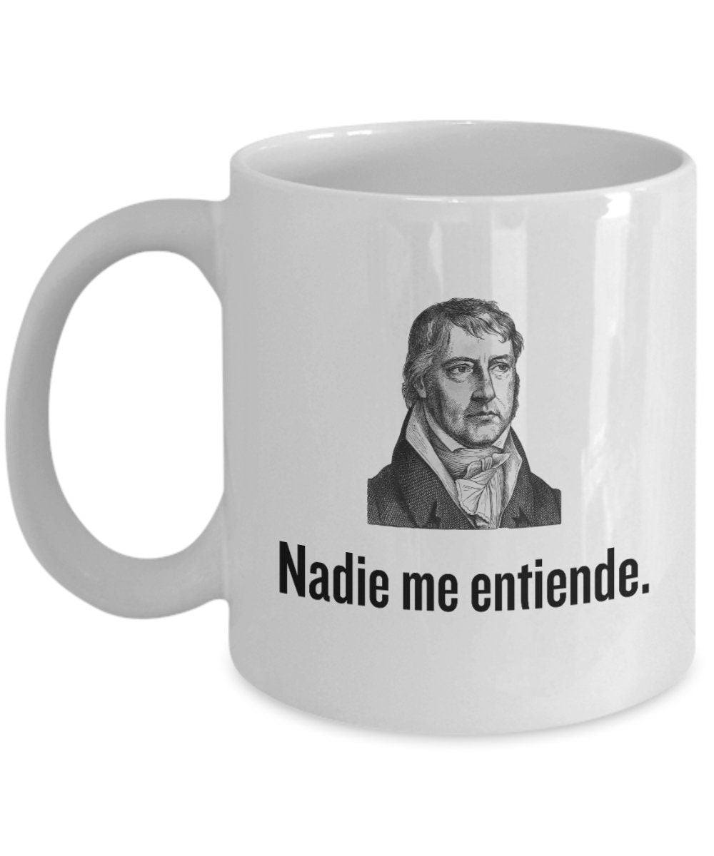 Taza Divertida de Filosofa Regalo para Estudiante de Filosofa Regalo para Profesor de Filosofa Parodia de Hegel Nadie Me Graphic Tee – Everyday Comfort · High-Quality Print