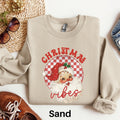 Vintage Santa Sweater Christmas Vibes Sweater Retro Christmas Shirt Holiday Sweatshirt Crewneck Holiday Sweatshirt Cute Christmas Shirt Sweatshirt – Fan Favorite · Top Pick For Any Outfit