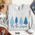 Blue Christmas Sweatshirt Tis the Season Sweater Christmas Trees Shirt Simple Christmas Sweater Retro Christmas Shirt Holiday Sweater Sweatshirt – Fan Favorite · Must-Have Style