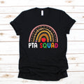 PTA Squad Rainbow TShirt Hoodie Women39s Tee Long Sleeve Tank Top Sweatshirt Hoodie – Cozy Vibes · Trending Graphic Apparel