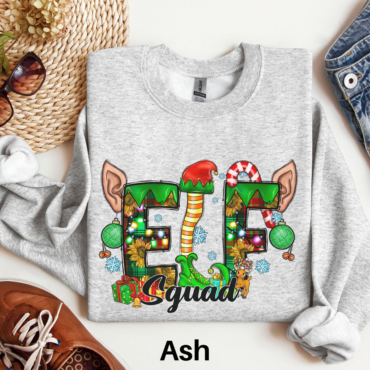 Elf Squad Christmas Sweater Retro Christmas Shirt Holiday Sweatshirt Winter Crewneck Holiday Sweatshirt Cute Christmas Shirt Sweatshirt – Cozy Vibes · Trending Graphic Apparel