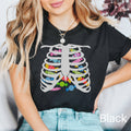 Rib Cage Shirt Skeleton Ribs Shirt Halloween Tshirt Spooky Season Shirt Candy Shirt Skeleton Rib Cage Tee Halloween Party Costume Graphic Tee – Warm & Stylish · Must-Have Style