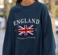 England Crewneck Sweatshirt Unisex United Kingdom Flag Gift London Pullover Souvenir Sweatshirt – Everyday Comfort · High-Quality Print