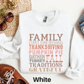 Thanksgiving Dinner Sweatshirt Thankful Sweater Thanksgiving Sweatshirt Fall Favorites Shirt Family Traditions Pumpkin Pie Turkey Sweatshirt – Everyday Comfort · Trending Graphic Apparel