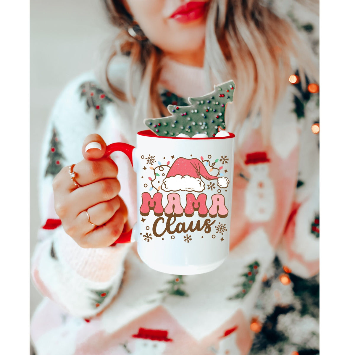 Mama Claus Coffee Mug Holiday Coffee Mug Christmas Gifts Christmas Gift for Mom Graphic Tee – Aesthetic Look · Must-Have Style