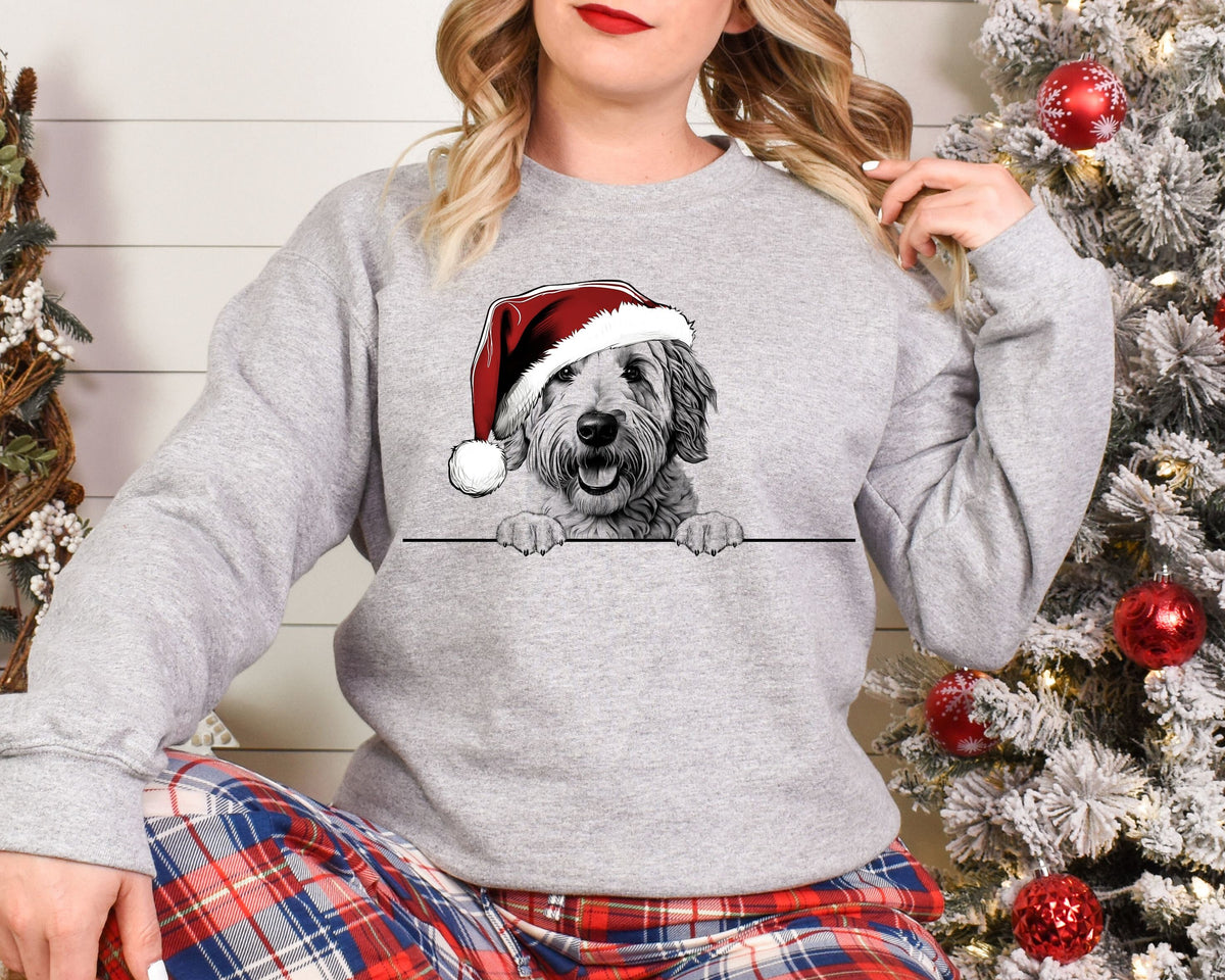 Xmas Sweatshirt Goldendoodle Dog Christmas Sweater Xmas Jumper Day Santa Hat For Men Women Kids Sweatshirt – Feel-Good Design · Great Gift For Fans
