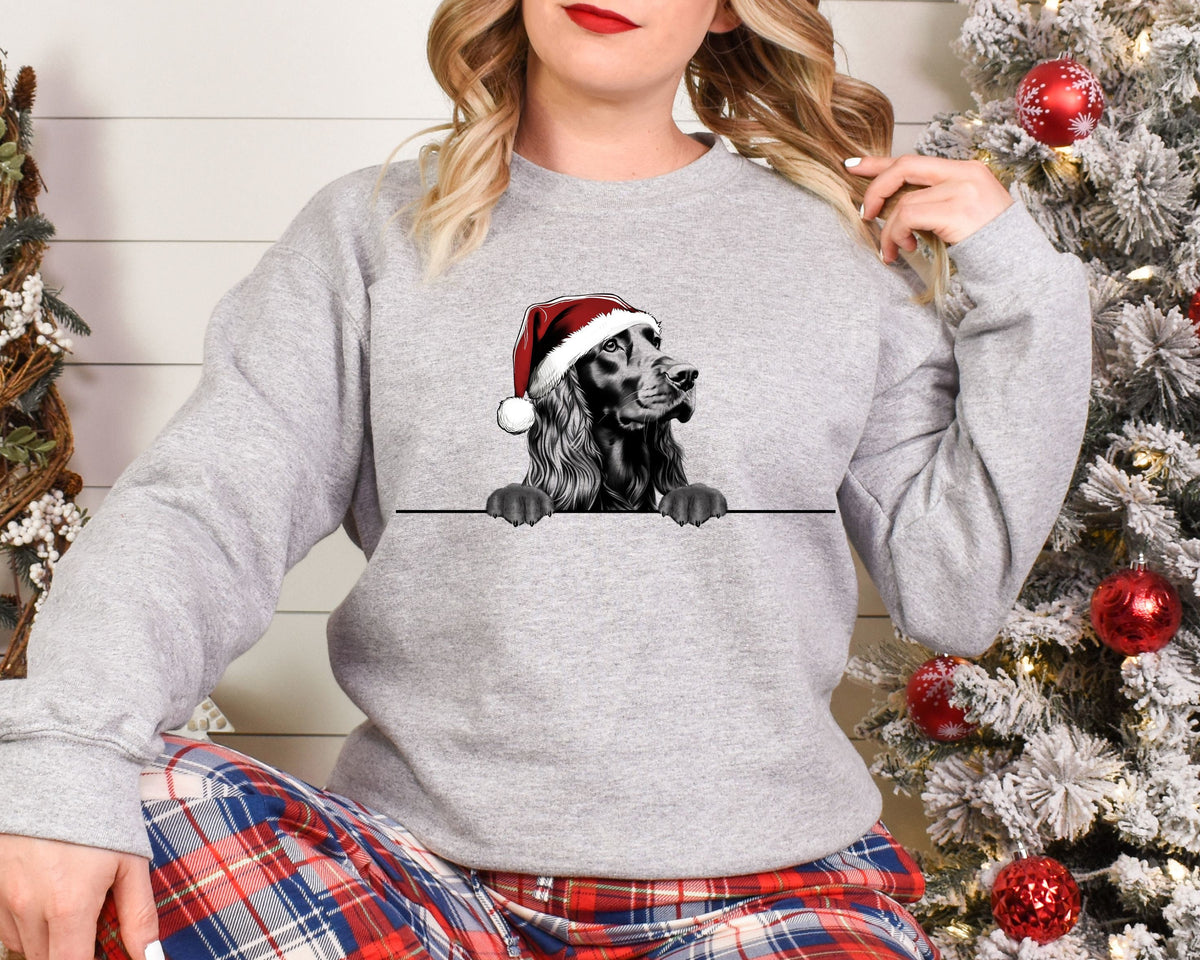 Xmas Sweatshirt Gordon Setter Dog Christmas Sweater Xmas Jumper Day Santa Hat For Men Women Kids Sweatshirt – Warm & Stylish · Must-Have Style
