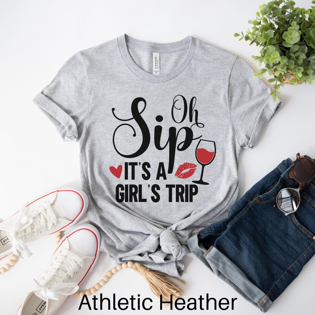 Oh Sip It39s a Girls Trip Shirt Girls Trip Shirts Vacay Mode Shirt Girls Vacation Shirt Wine Lover Shirt Bachelorette Party Shirt Graphic Tee – Everyday Comfort · Great Gift For Fans