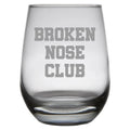 Broken Nose Gift Stemless Wine Glass Fractured Nose Gift Get Well Gift for Fractured Nose Broken Nose Club Graphic Tee – Fan Favorite · Must-Have Style