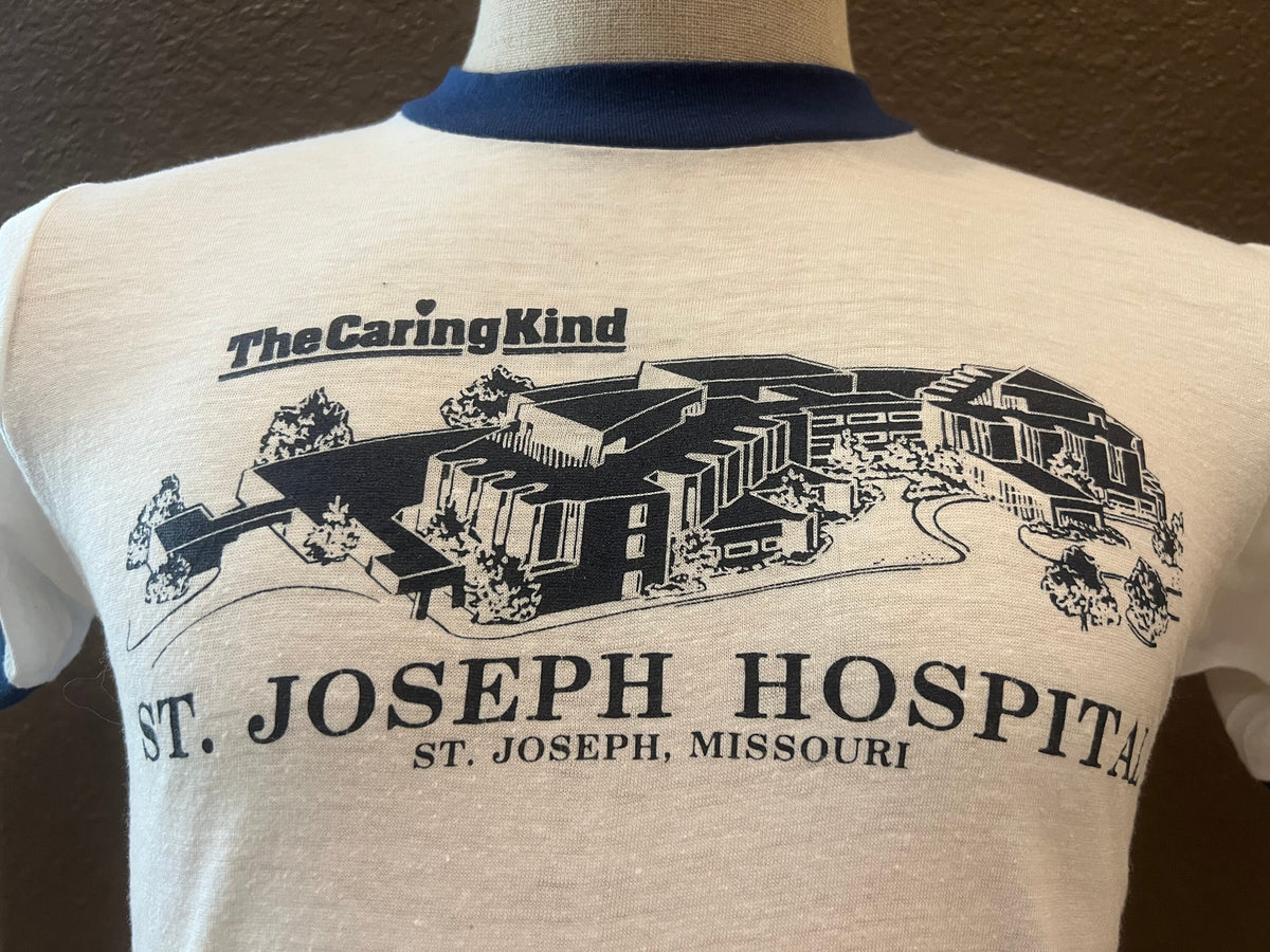 Vintage 8039s St Joseph Hospital Missouri White T Shirt Size M Graphic Tee – Cozy Vibes · High-Quality Print