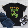 Girl Who Loves Frogs TShirt Kids Hoodie Kids Tee Toddler Shirt Womens Tees Long Sleeve Tank Top Frog Lover Apparel Hoodie – Bold Style · Great Gift For Fans