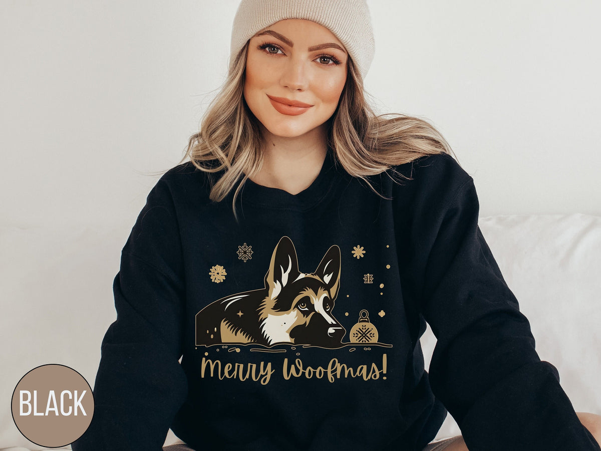 German Shepherd Christmas Sweatshirt German dog Christmas Sweatshirt German Shepherd Gift German Shepherd Lovers German Shepherd mom shirt Sweatshirt – Easygoing Wear · High-Quality Print
