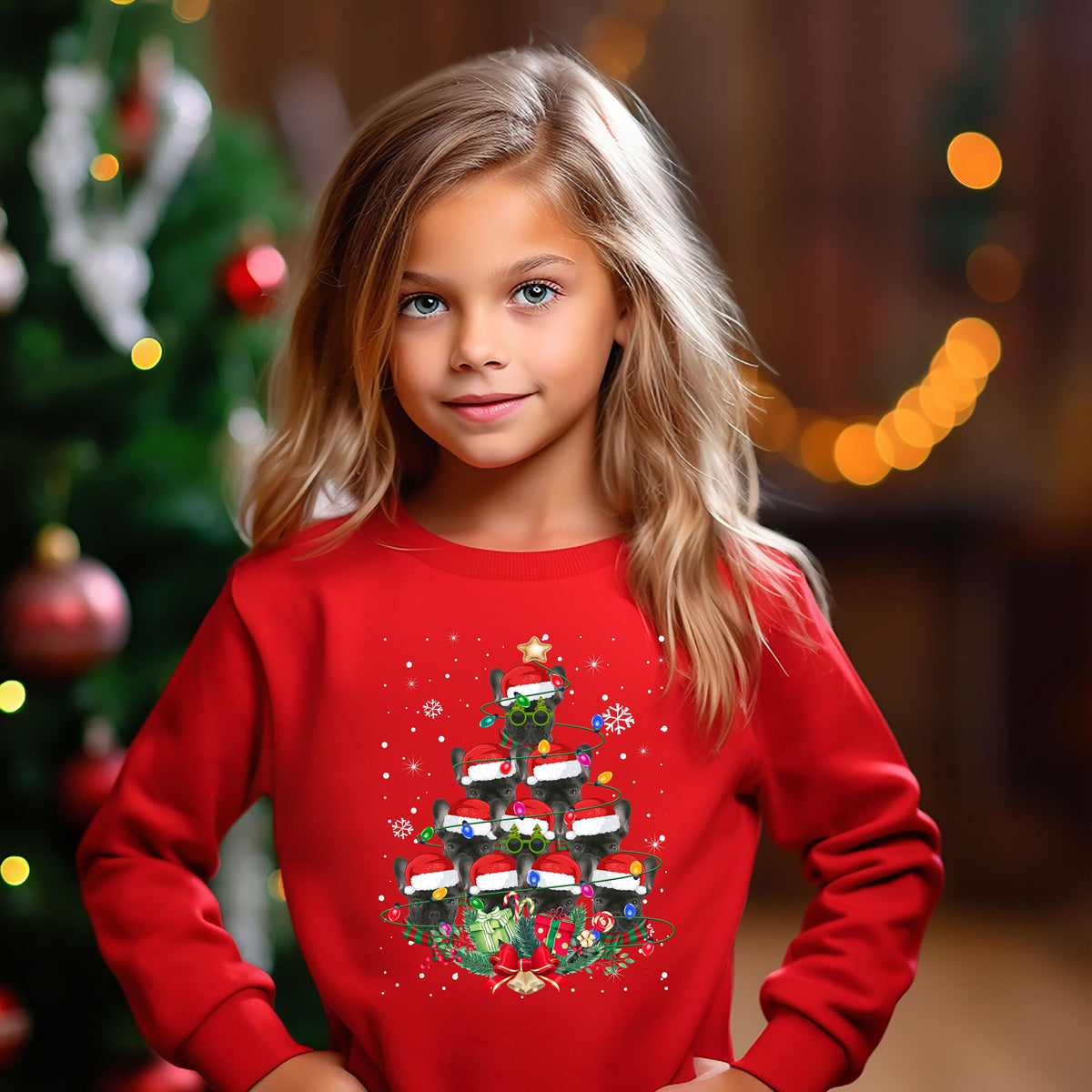 Kids Xmas Jumper French Bulldog Dog Kids Xmas Gifts Childrens Xmas Sweater Kids Christmas Sweatshirt Childs Xmas Shirt Sweatshirt – Easygoing Wear · Great Gift For Fans