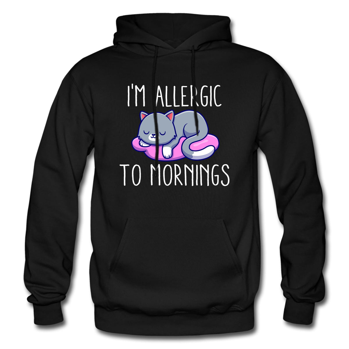 Morning Hoodie Morning Gift No Mornings Hoodie Funny Sweatshirt Allergic To Mornings Morning Person Gift Not A Morning Person OH2042 Hoodie – Easygoing Wear · Trending Graphic Apparel