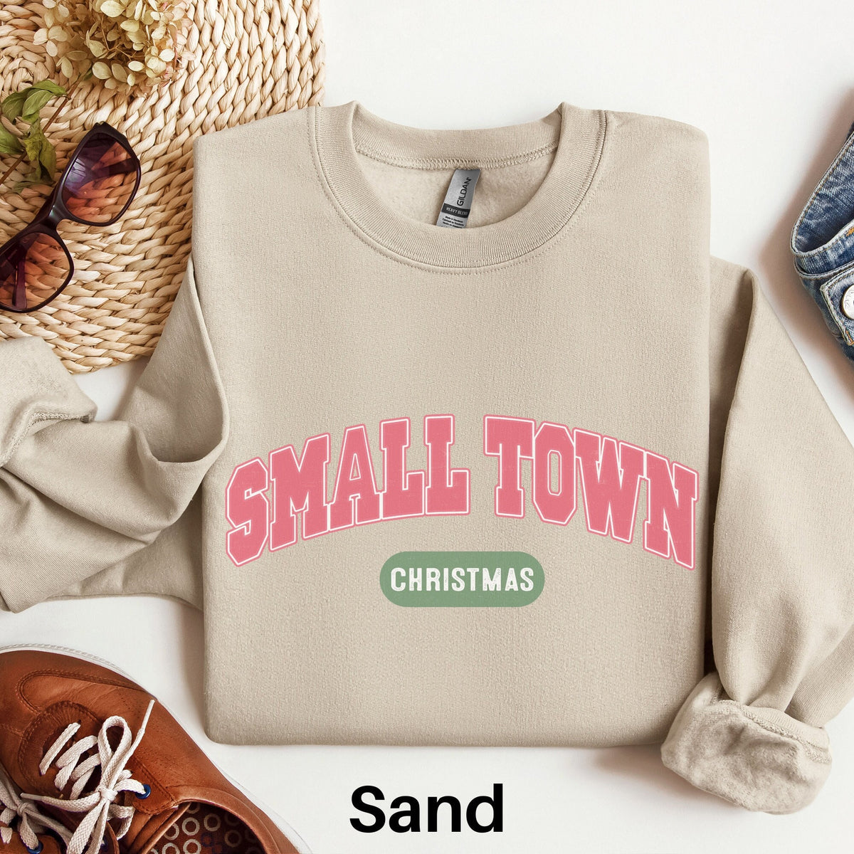 Small Town Christmas Sweatshirt Country Christmas Season Sweater Holiday Sweatshirt Crewneck Holiday Sweatshirt Cute Christmas Shirt Sweatshirt – Aesthetic Look · Trending Graphic Apparel