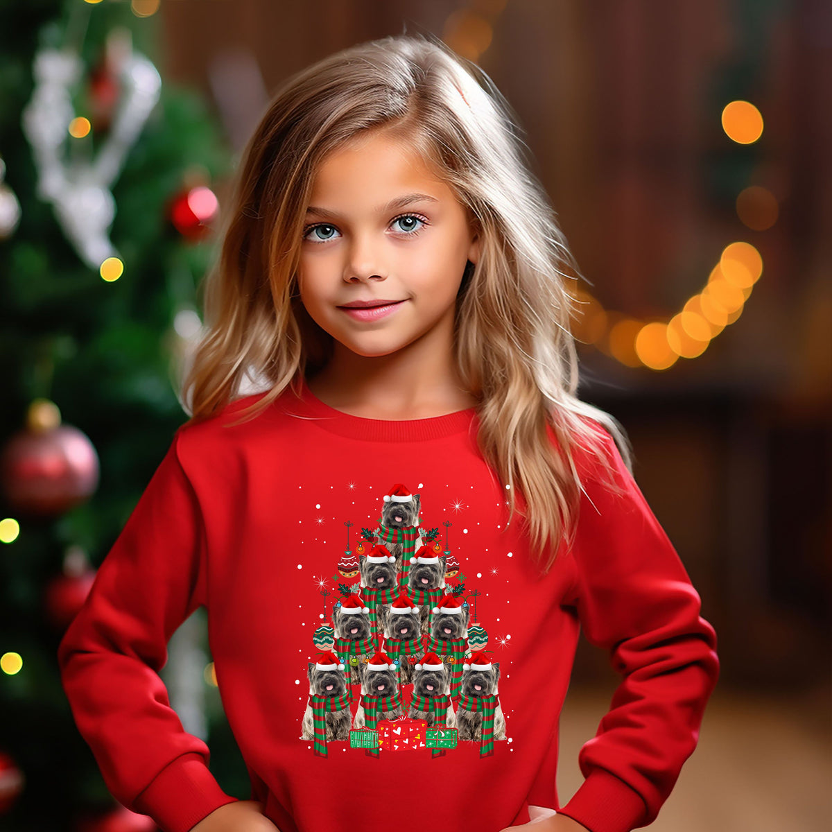 Kids Christmas Jumper Cairn Terrier Dog Kids Xmas Gift Childrens Xmas Sweater Kids Christmas Sweatshirt Childs Xmas Tree 2 Sweatshirt – Fan Favorite · Top Pick For Any Outfit