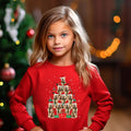 Kids Christmas Jumper German Shepherd Dog Kids Xmas Gift Childrens Xmas Sweater Kids Christmas Sweatshirt Childs Xmas Tree 2 Sweatshirt – Soft Feel · Perfect For Daily Wear