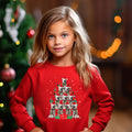 Kids Christmas Jumper Siberian Husky Dog Kids Xmas Gift Childrens Xmas Sweater Kids Christmas Sweatshirt Childs Xmas Tree 2 Sweatshirt – Premium Graphic · Great Gift For Fans