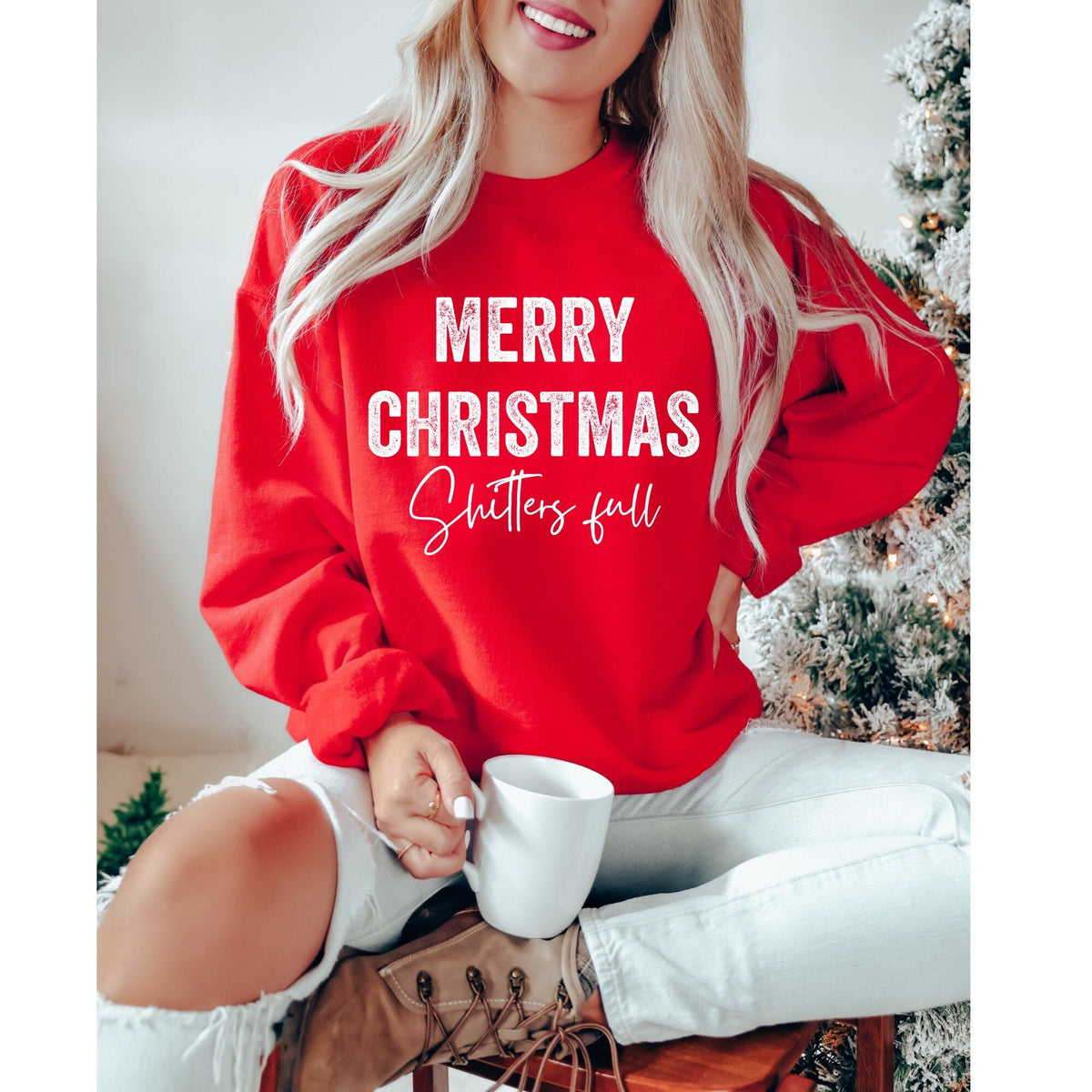 Shitters Full Sweatshirt Griswold Sweatshirt Christmas Vacation Sweatshirt She39s a Beaut Clark Funny Christmas Sweatshirt Sweatshirt – Soft Feel · Trending Graphic Apparel