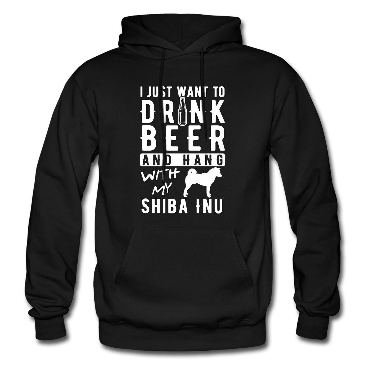 Shiba Inu Hoodie Shiba Inu Gift Beer Hoodie Beer Lovers Gift Dog Owner Sweatshirt Dog Lover Gift Shiba Inu Apparel Shiba OH2343 Hoodie – Easygoing Wear · High-Quality Print